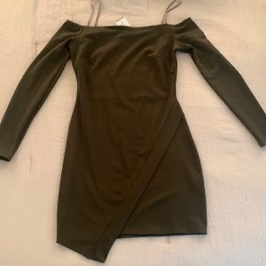 Windsor: Mini olive green dress